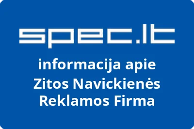 Zitos Navickienės Reklamos Firma