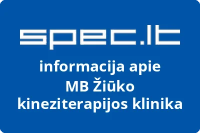 Žiūko kineziterapijos klinika, MB | spec.lt