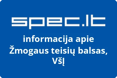 Žmogaus teisių balsas, VšĮ