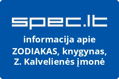 ZODIAKAS, knygynas, Z. Kalvelienės įmonė