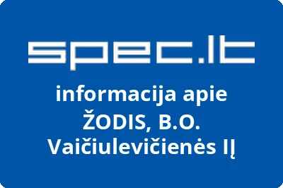 ŽODIS, B.O. Vaičiulevičienės, IĮ