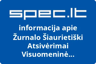 Žurnalo Šiaurietiški atsivėrimai visuomeninė redakcija | spec.lt