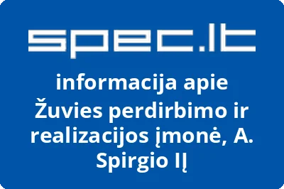 Žuvies perdirbimo ir realizacijos įmonė, A. Spirgio, IĮ