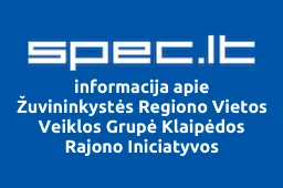 Žuvininkystės Regiono Vietos Veiklos Grupė Klaipėdos Rajono Iniciatyvos | spec.lt