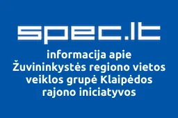 Žuvininkystės regiono vietos veiklos grupė Klaipėdos rajono iniciatyvos | spec.lt