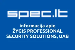 ŽYGIS PROFESSIONAL SECURITY SOLUTIONS, UAB | spec.lt