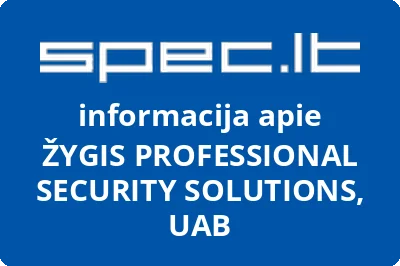 ŽYGIS PROFESSIONAL SECURITY SOLUTIONS, UAB | spec.lt