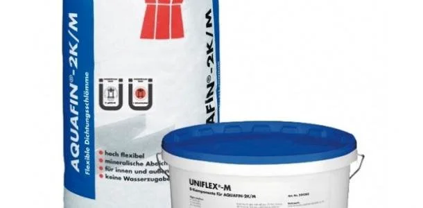 "AQUAFIN-2K" – vidaus ir išorės statybinių konstrukcijų hidroizoliacinė medžiaga