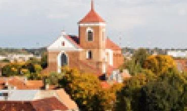 Atkurta freska ant Kauno arkikatedros sienos