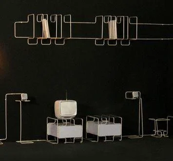 Interjero baldai iš vienintelės linijos