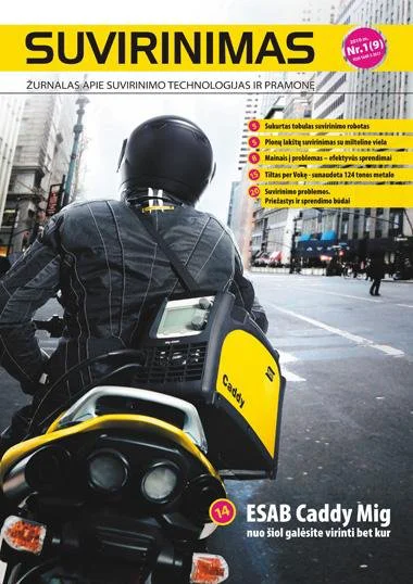 UAB SERPANTINAS išleido jau devintąjį specializuotą žurnalą suvirinimo profesionalams SUVIRINIMAS