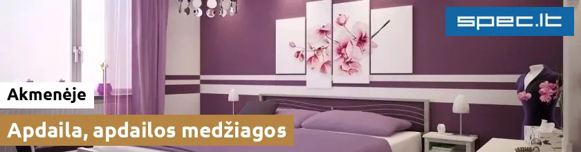 Apdaila, apdailos medžiagos Akmenėje