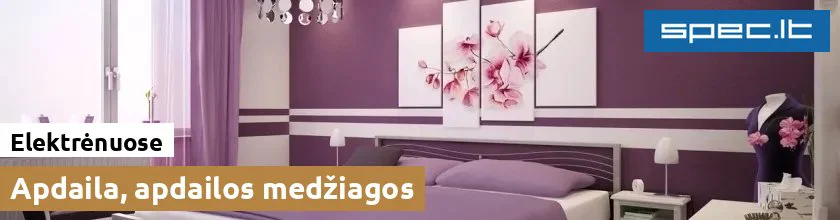 Apdaila, apdailos medžiagos Elektrėnuose