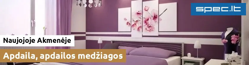 Apdaila, apdailos medžiagos Naujojoje Akmenėje