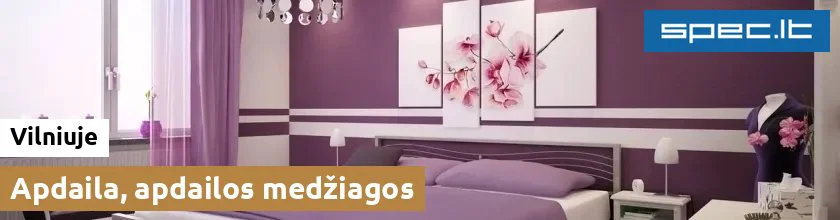 Apdaila, apdailos medžiagos Vilniuje | spec.lt