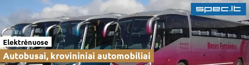 Autobusai, krovininiai automobiliai Elektrėnuose