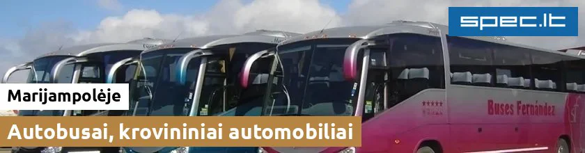 Autobusai, krovininiai automobiliai Marijampolėje