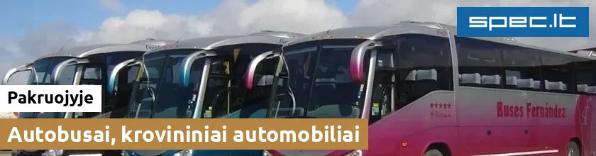 Autobusai, krovininiai automobiliai Pakruojyje