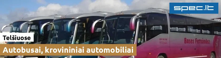 Autobusai, krovininiai automobiliai Telšiuose