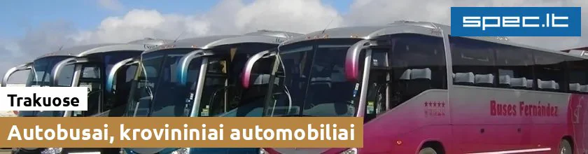 Autobusai, krovininiai automobiliai Trakuose