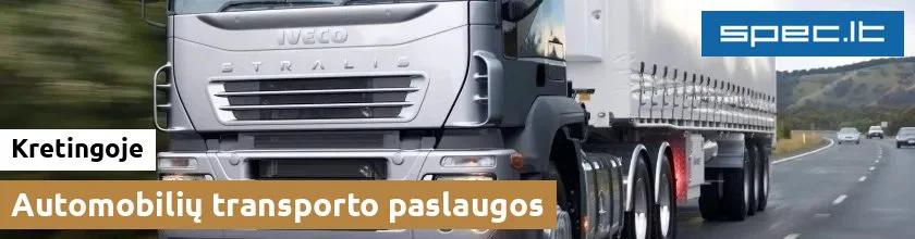 Automobilių transporto paslaugos Kretingoje | spec.lt