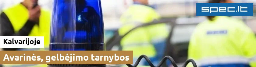Avarinės, gelbėjimo tarnybos Kalvarijoje