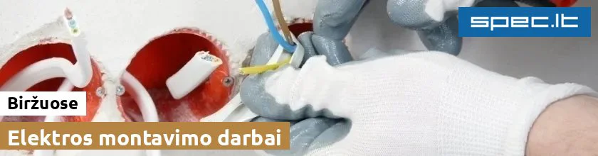 Elektros montavimo darbai Biržuose