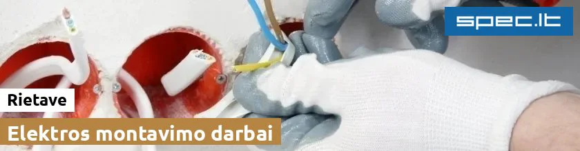 Elektros montavimo darbai Rietave