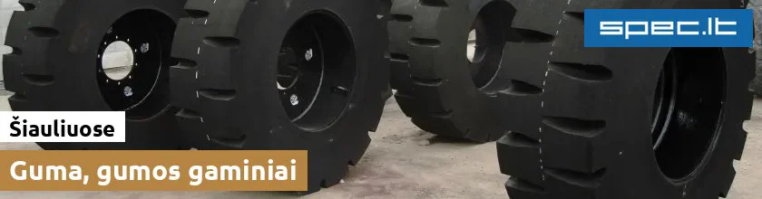 Guma, gumos gaminiai Šiauliuose | spec.lt