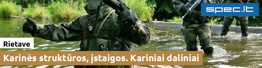 Karinės struktūros, įstaigos. Kariniai daliniai Rietave