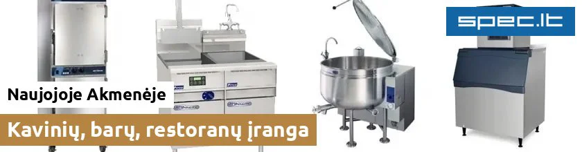 Kavinių, barų, restoranų įranga Naujojoje Akmenėje
