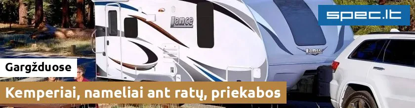 Kemperiai, nameliai ant ratų, priekabos Gargžduose