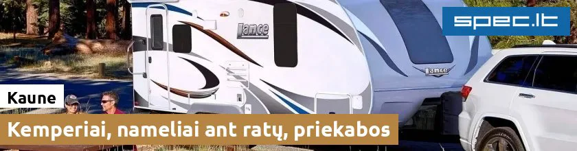 Kemperiai, nameliai ant ratų, priekabos Kaune