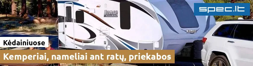 Kemperiai, nameliai ant ratų, priekabos Kėdainiuose