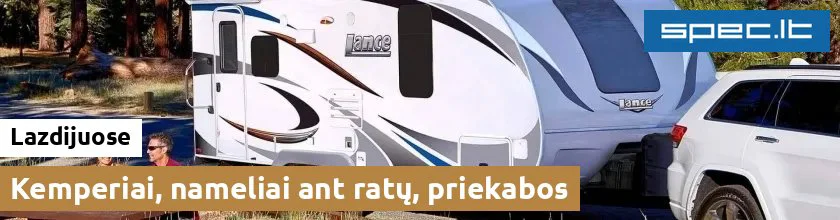 Kemperiai, nameliai ant ratų, priekabos Lazdijuose