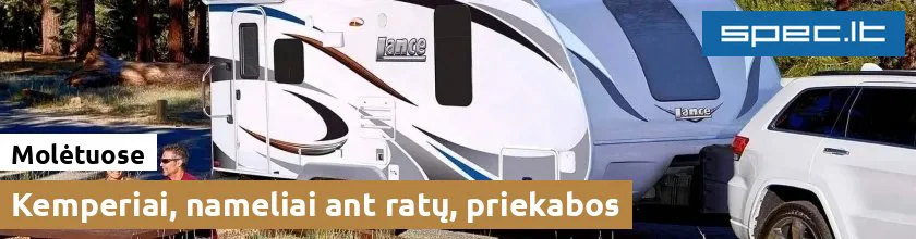 Kemperiai, nameliai ant ratų, priekabos Molėtuose