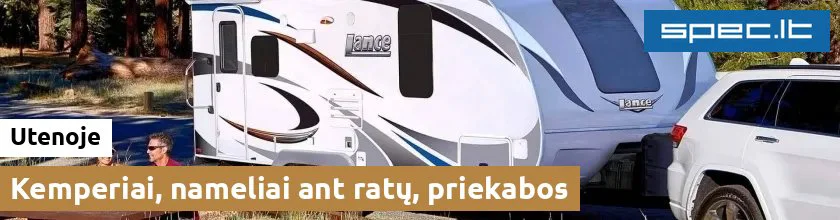 Kemperiai, nameliai ant ratų, priekabos Utenoje