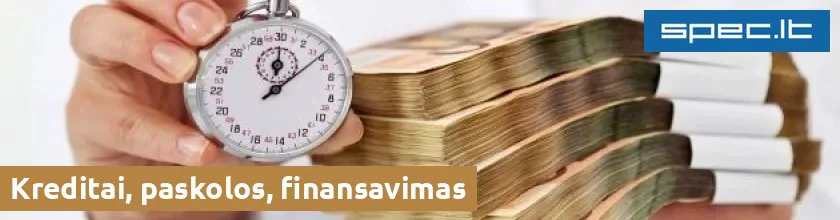 Kreditai, paskolos, finansavimas | spec.lt