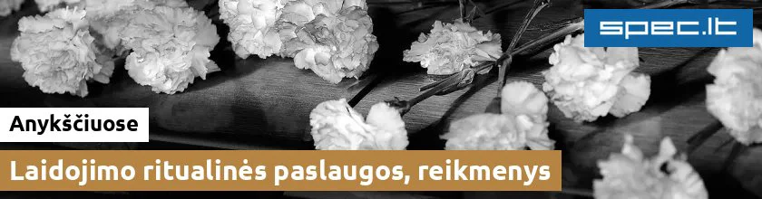 Laidojimo ritualinės paslaugos, reikmenys Anykščiuose
