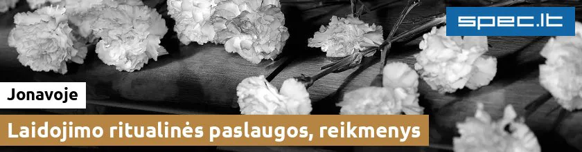 Laidojimo ritualinės paslaugos, reikmenys Jonavoje