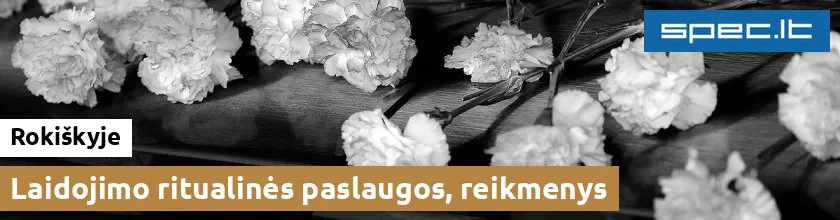 Laidojimo ritualinės paslaugos, reikmenys Rokiškyje