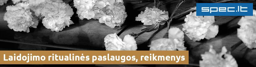 Laidojimo ritualinės paslaugos, reikmenys | spec.lt