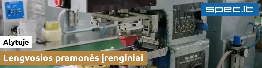 Lengvosios pramonės įrenginiai Alytuje | spec.lt