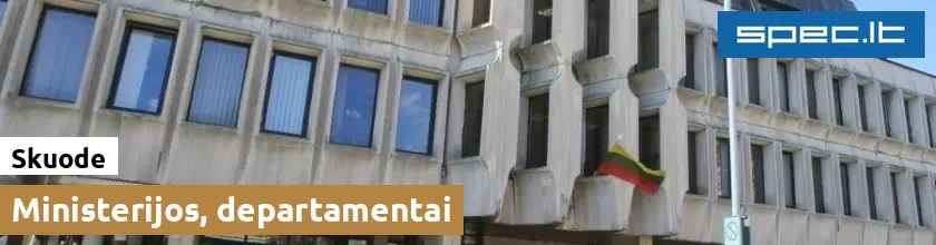 Ministerijos, departamentai Skuode