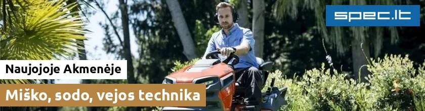Miško, sodo, vejos technika Naujojoje Akmenėje