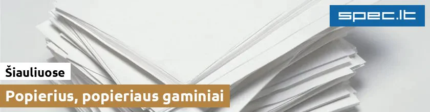 Popierius, popieriaus gaminiai Šiauliuose | spec.lt