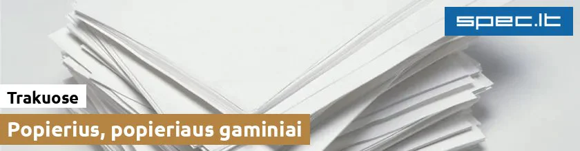 Popierius, popieriaus gaminiai Trakuose
