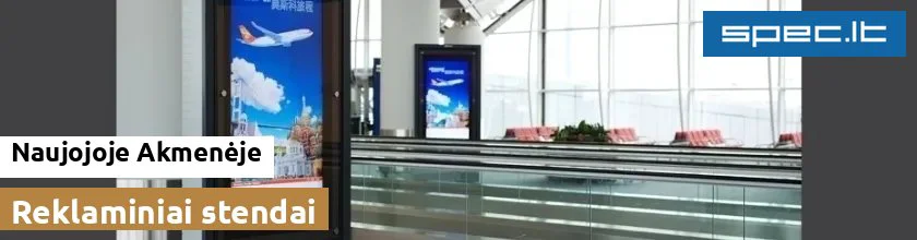 Reklaminiai stendai Naujojoje Akmenėje