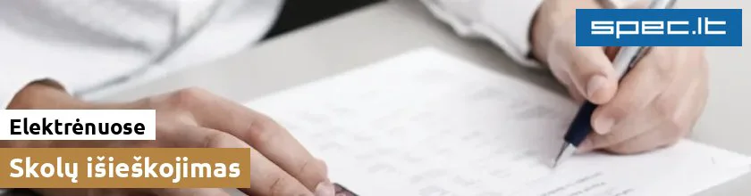 Skolų išieškojimas Elektrėnuose