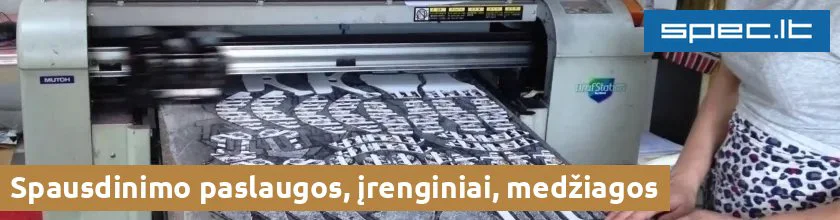 Spausdinimo paslaugos, įrenginiai, medžiagos | spec.lt